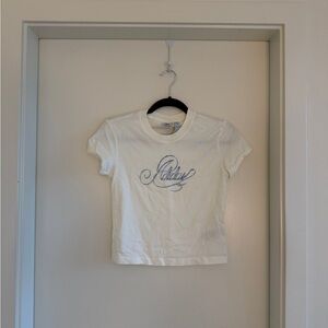 Adidas White Graphic T-Shirt
